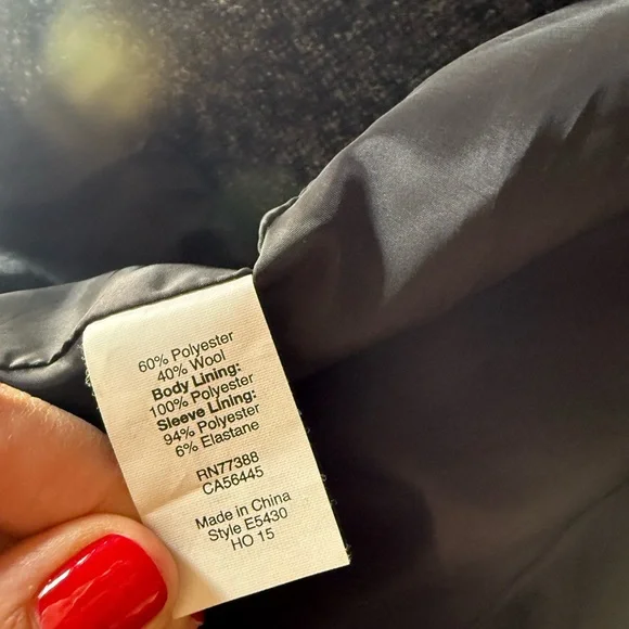 J.Crew Women’s Tweed Speckled Blazer Long Sleeve Size 2 With Lining - Picture 3 of 4